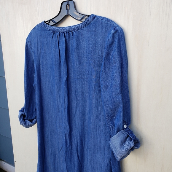Soft Joie Long Sleeve Eugine Chambray Shirt Dress - XS - Picture 11 of 11